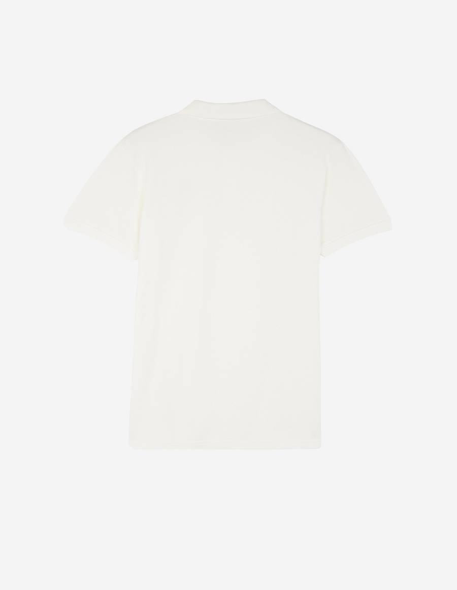 Beige Men's Maison Kitsune Double Fox Head Patch Classic T Shirts | AU-M475