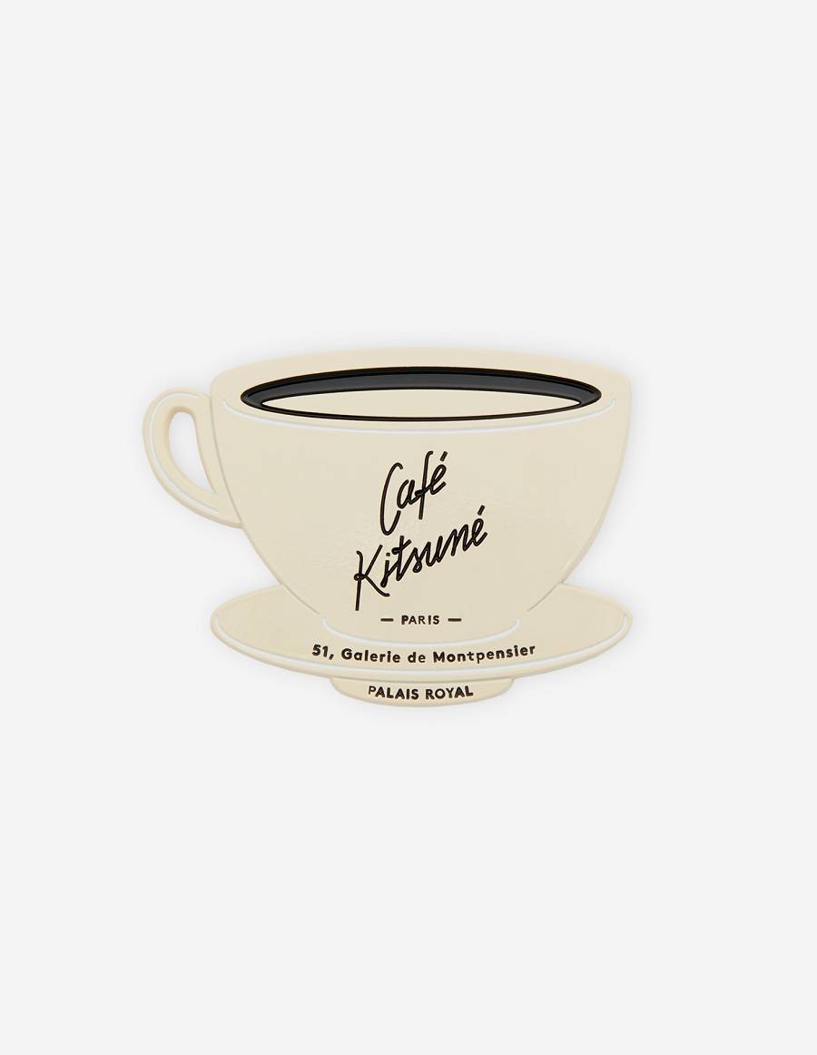 Beige Men\'s Maison Kitsune Magnet Cafe Kitsune Cup Accessories | AU-M0808