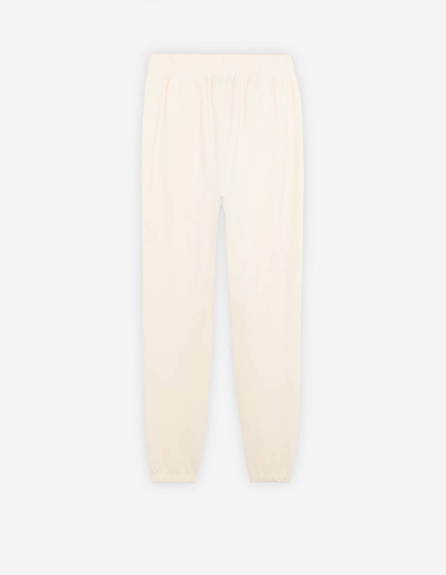 Beige Men's Maison Kitsune Rue De Richelieu Regular Jog Pants | AU-W0716