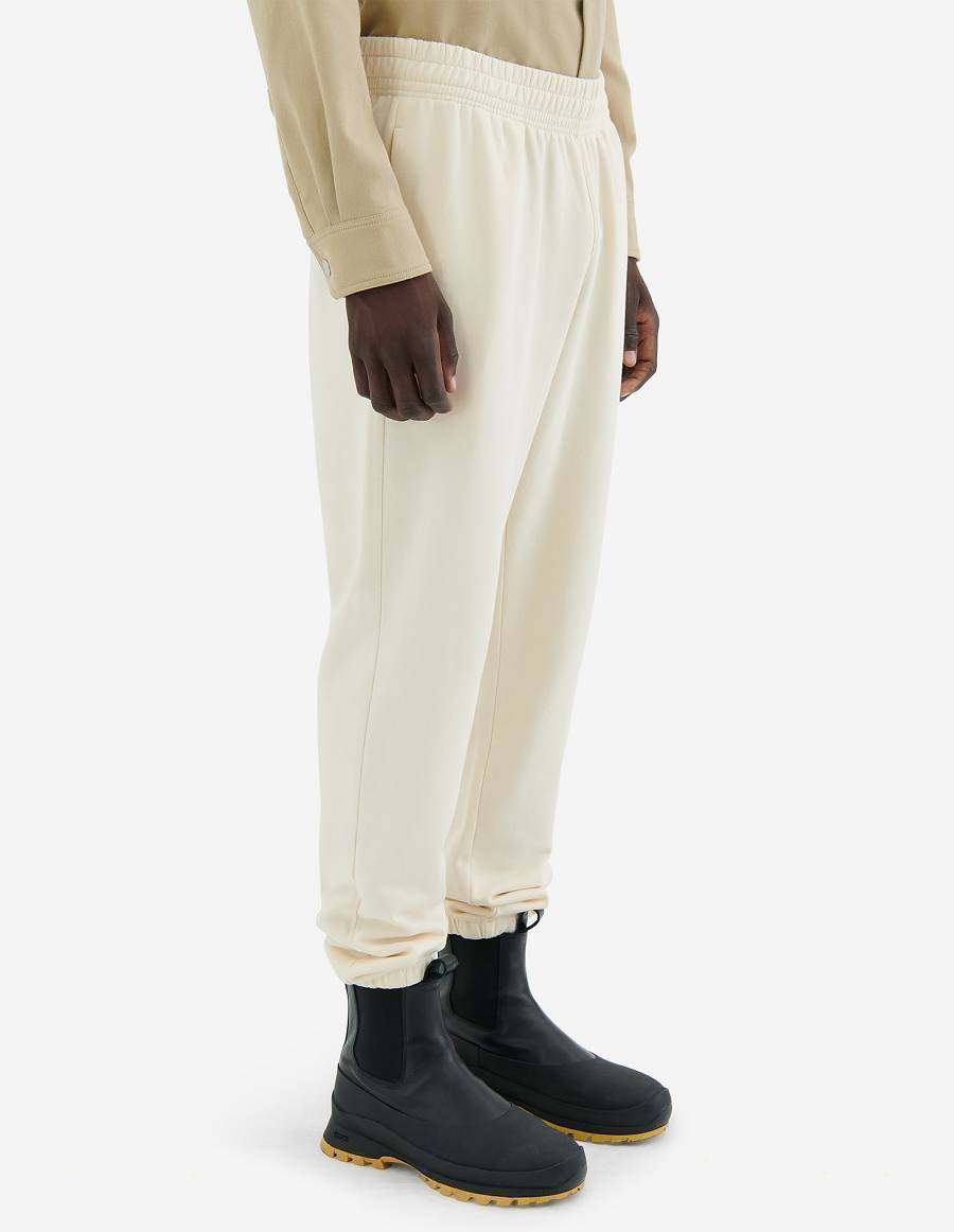 Beige Men's Maison Kitsune Rue De Richelieu Regular Jog Pants | AU-W0716