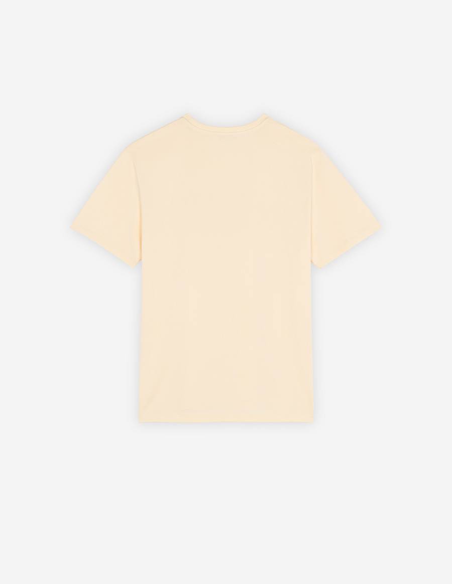 Beige Men's Maison Kitsune Rue Richelieu Relaxed T Shirts | AU-F0335