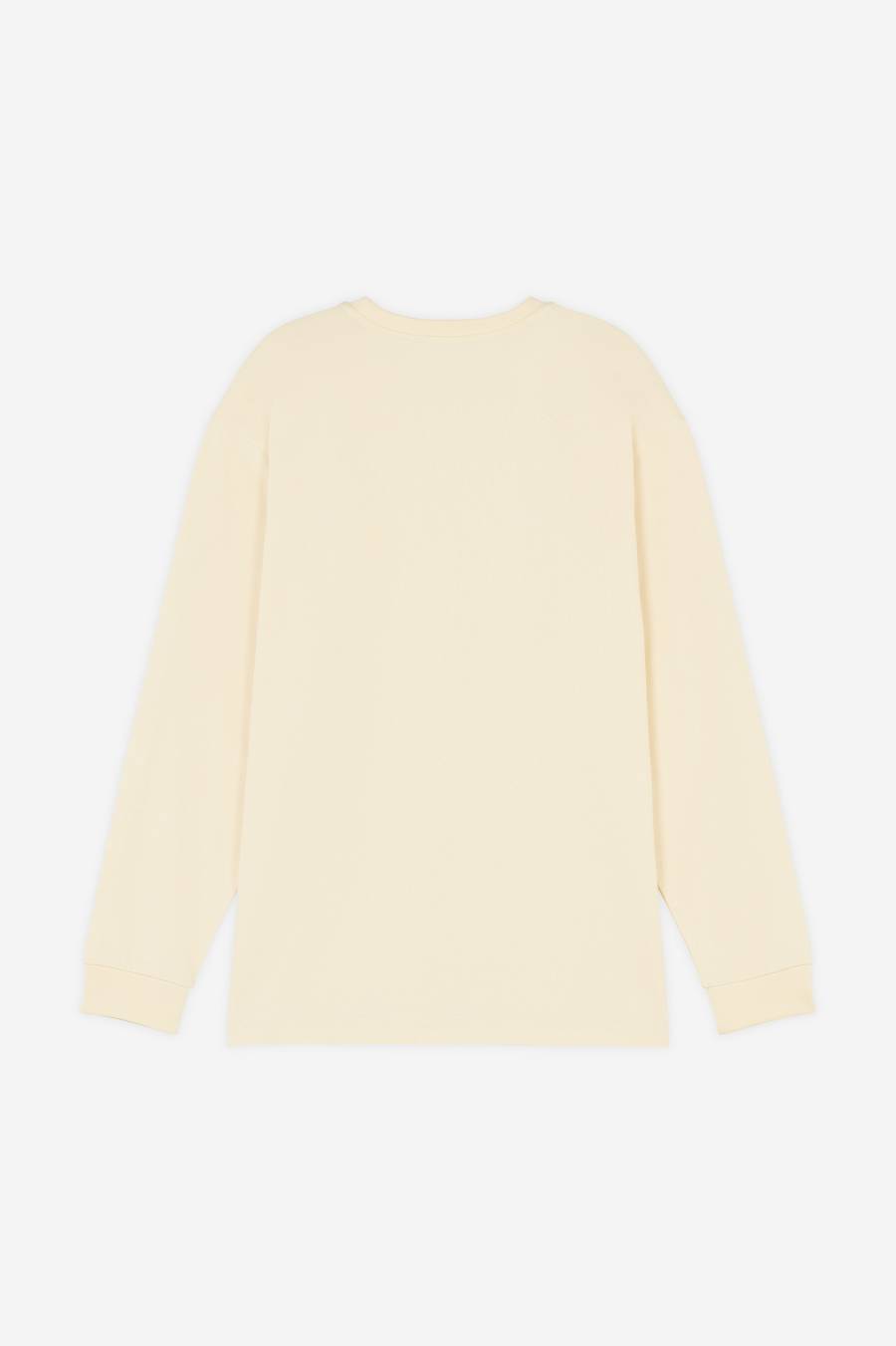 Beige Men's Maison Kitsune Rue Richelieu Relaxed Long Sleeves T Shirts | AU-W0252