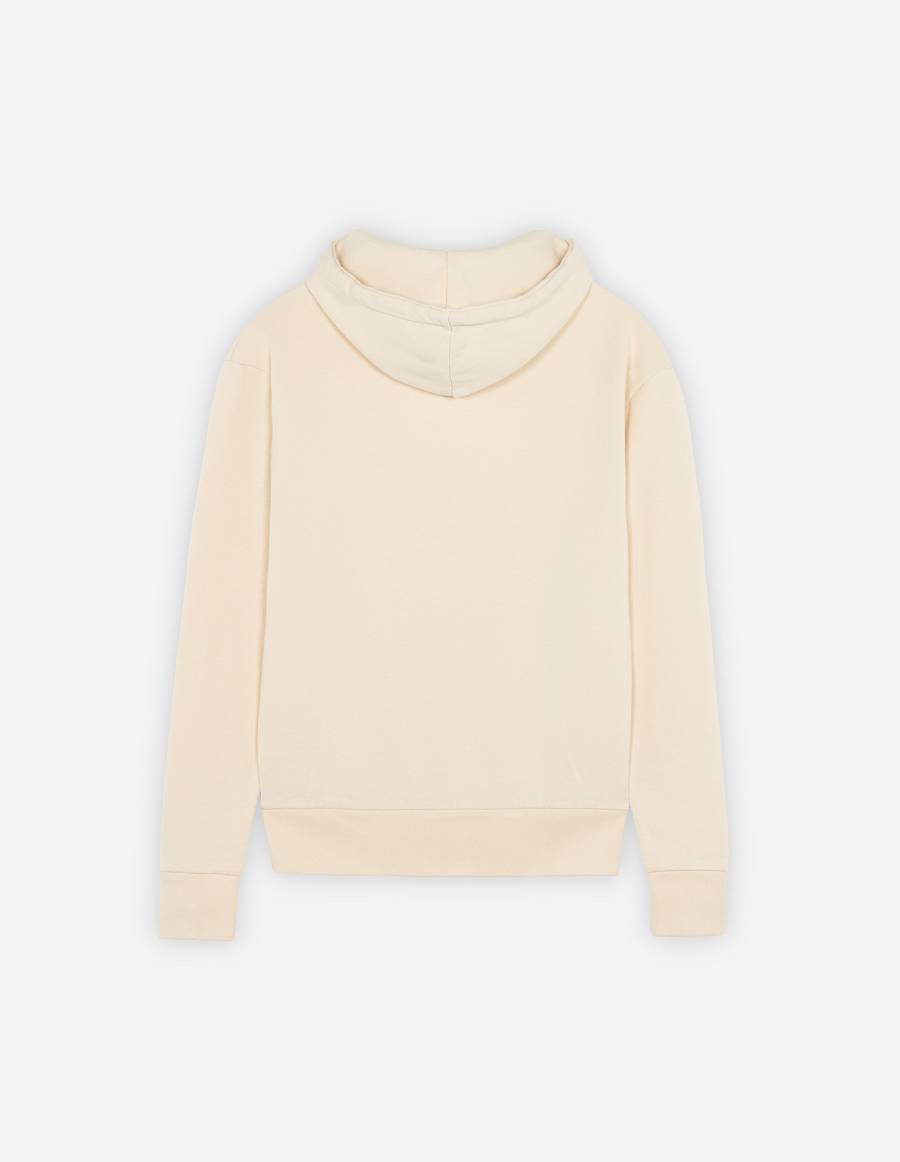 Beige Women's Maison Kitsune Cafe Kitsune New Hoodies | AU-G0588