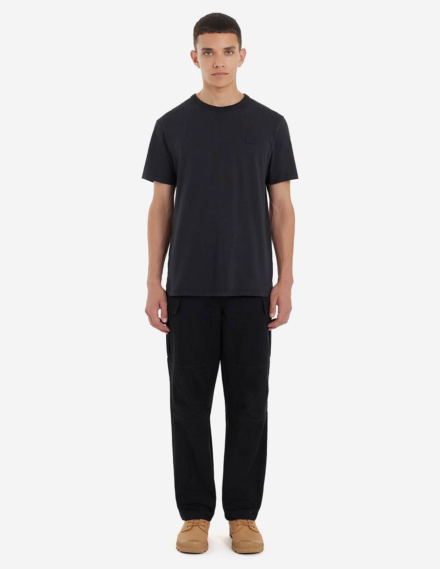 Black Men's Maison Kitsune Cafe Army Pants | AU-Y0179