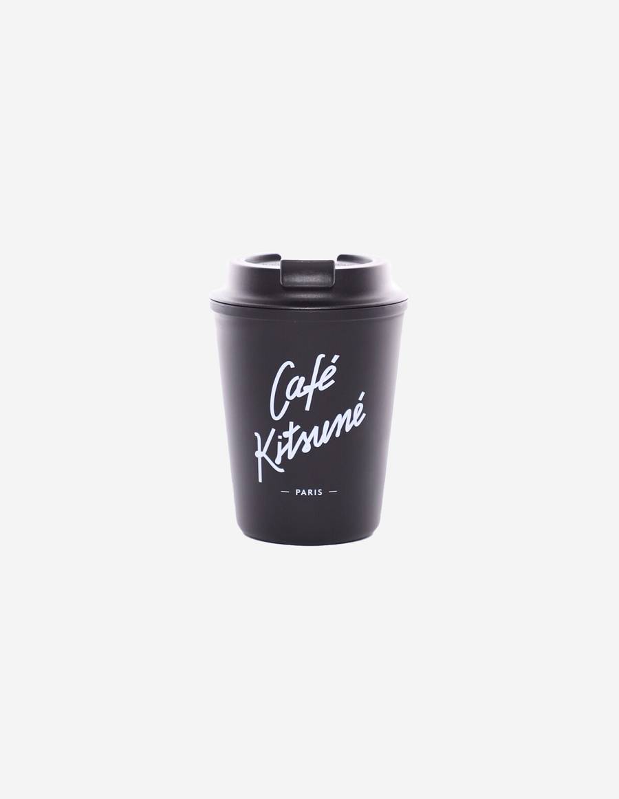 Black Men\'s Maison Kitsune Cafe Kitsune Coffee Tumbler Accessories | AU-M0953