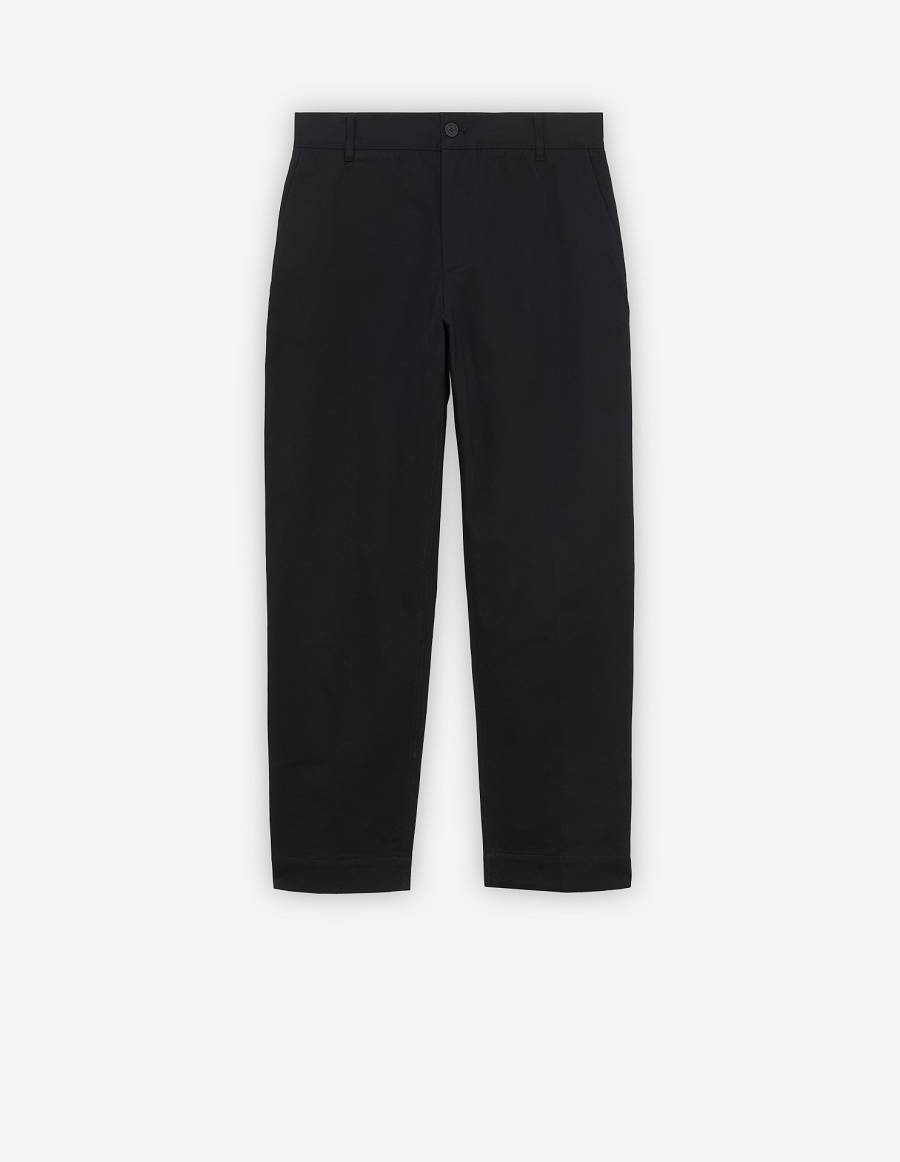 Black Men\'s Maison Kitsune Carrot Pants | AU-C869