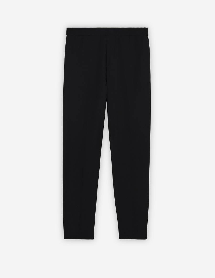 Black Men\'s Maison Kitsune City Pants | AU-Y0498