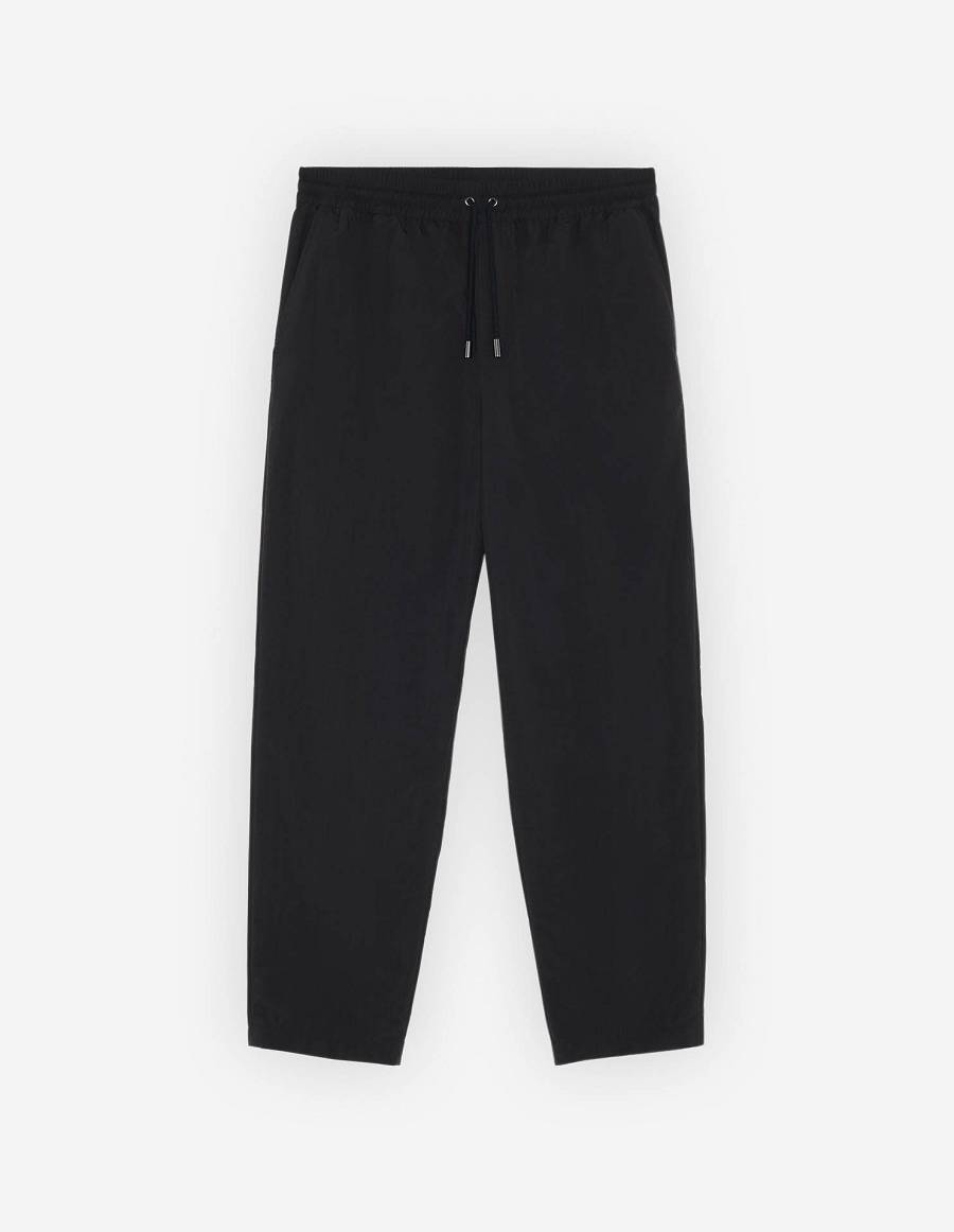 Black Men\'s Maison Kitsune Drawstring Pants | AU-H772