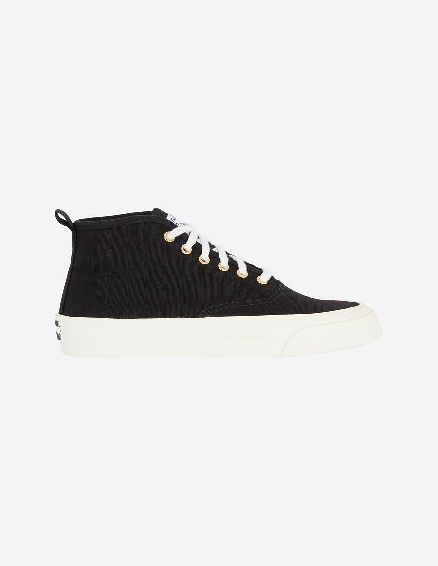 Black Men's Maison Kitsune High-top Sneakers | AU-M0823