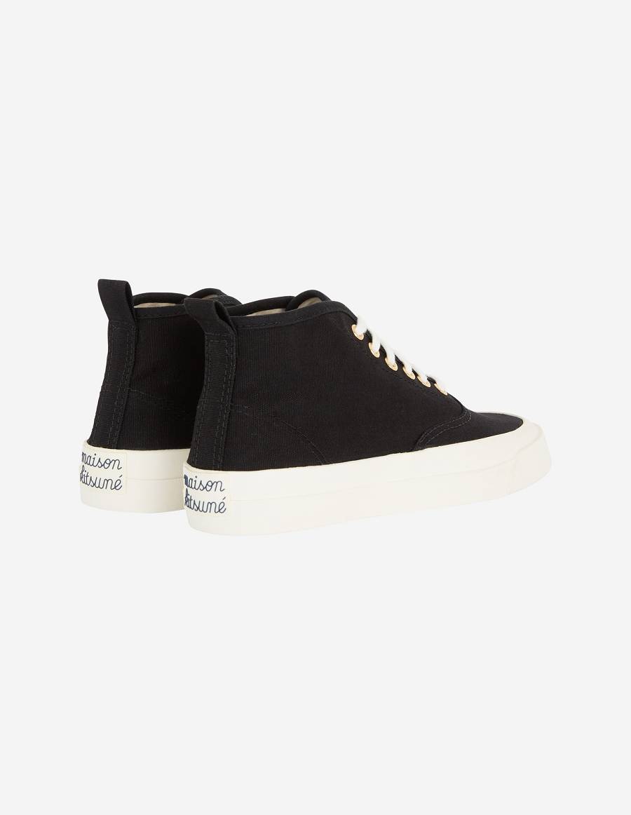 Black Men's Maison Kitsune High-top Sneakers | AU-M0823