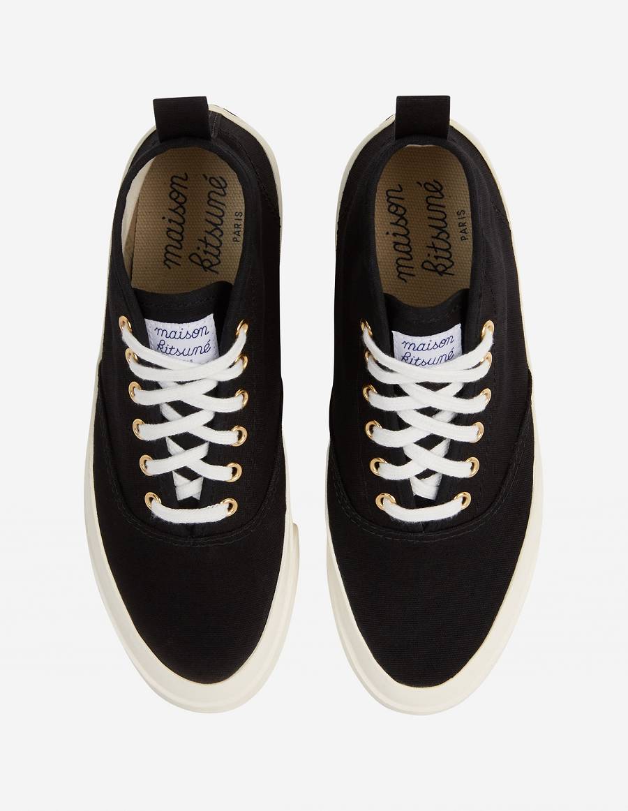 Black Men's Maison Kitsune High-top Sneakers | AU-M0823