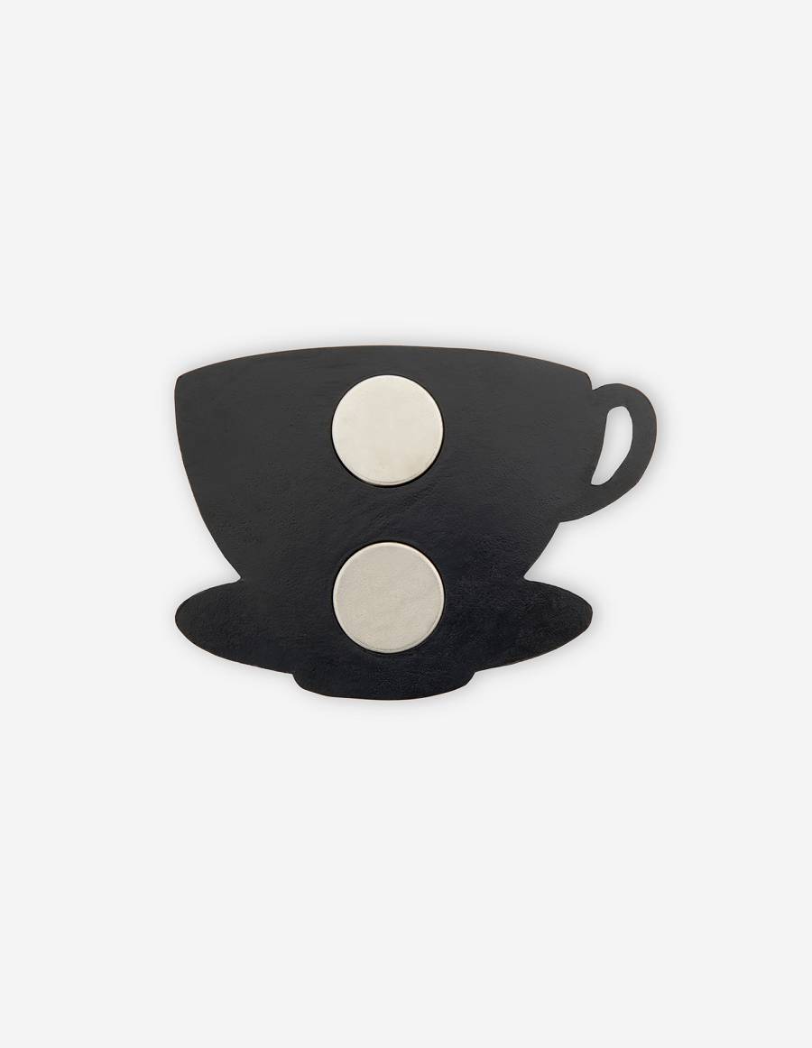 Black Men's Maison Kitsune Magnet Cafe Kitsune Cup Accessories | AU-Q0514