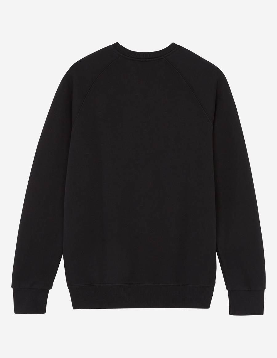 Black Men's Maison Kitsune Palais Royal Classic Sweatshirts | AU-C0115