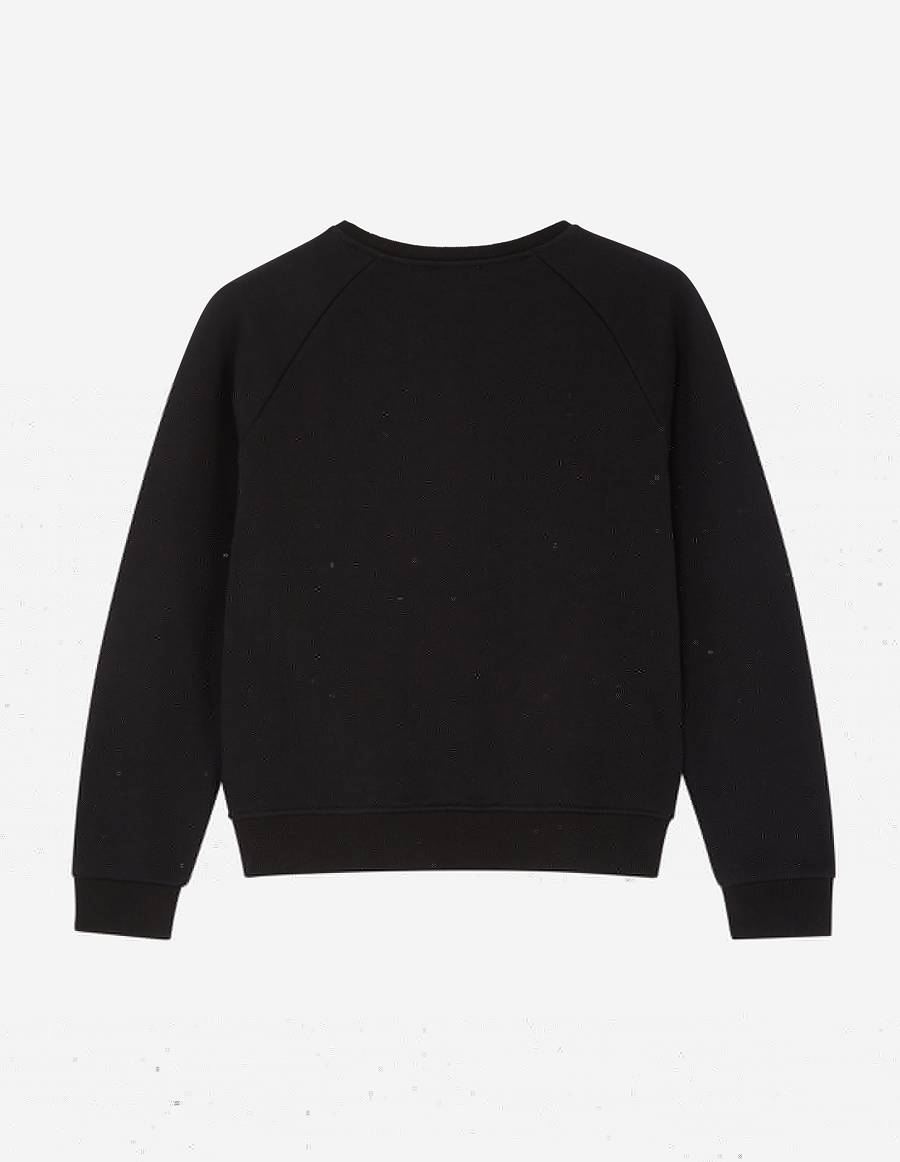 Black Women's Maison Kitsune Parisienne Vintage Sweatshirts | AU-C0463