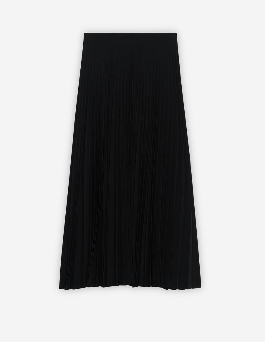 Black Women\'s Maison Kitsune Pleated Skirt Dress | AU-K0390