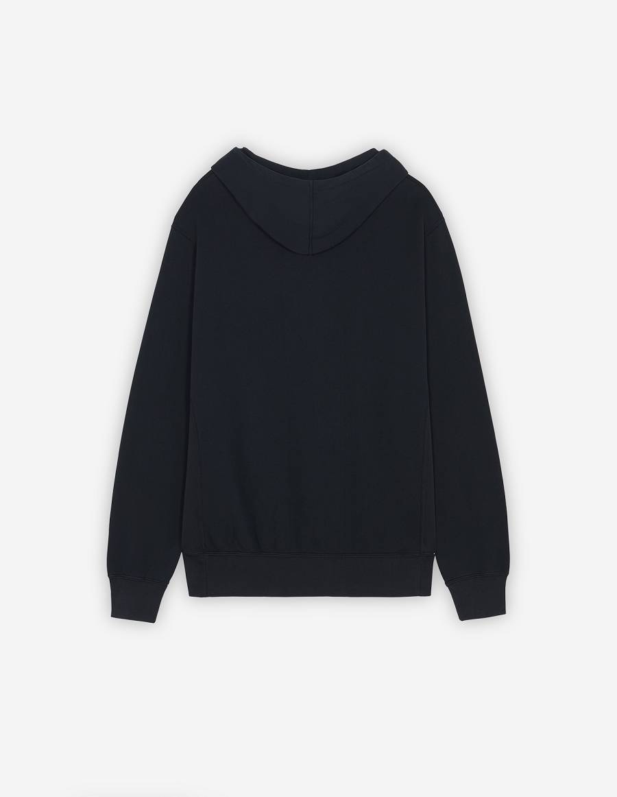 Black Women's Maison Kitsune Rue De Richelieu Relaxed Hoodies | AU-G0655