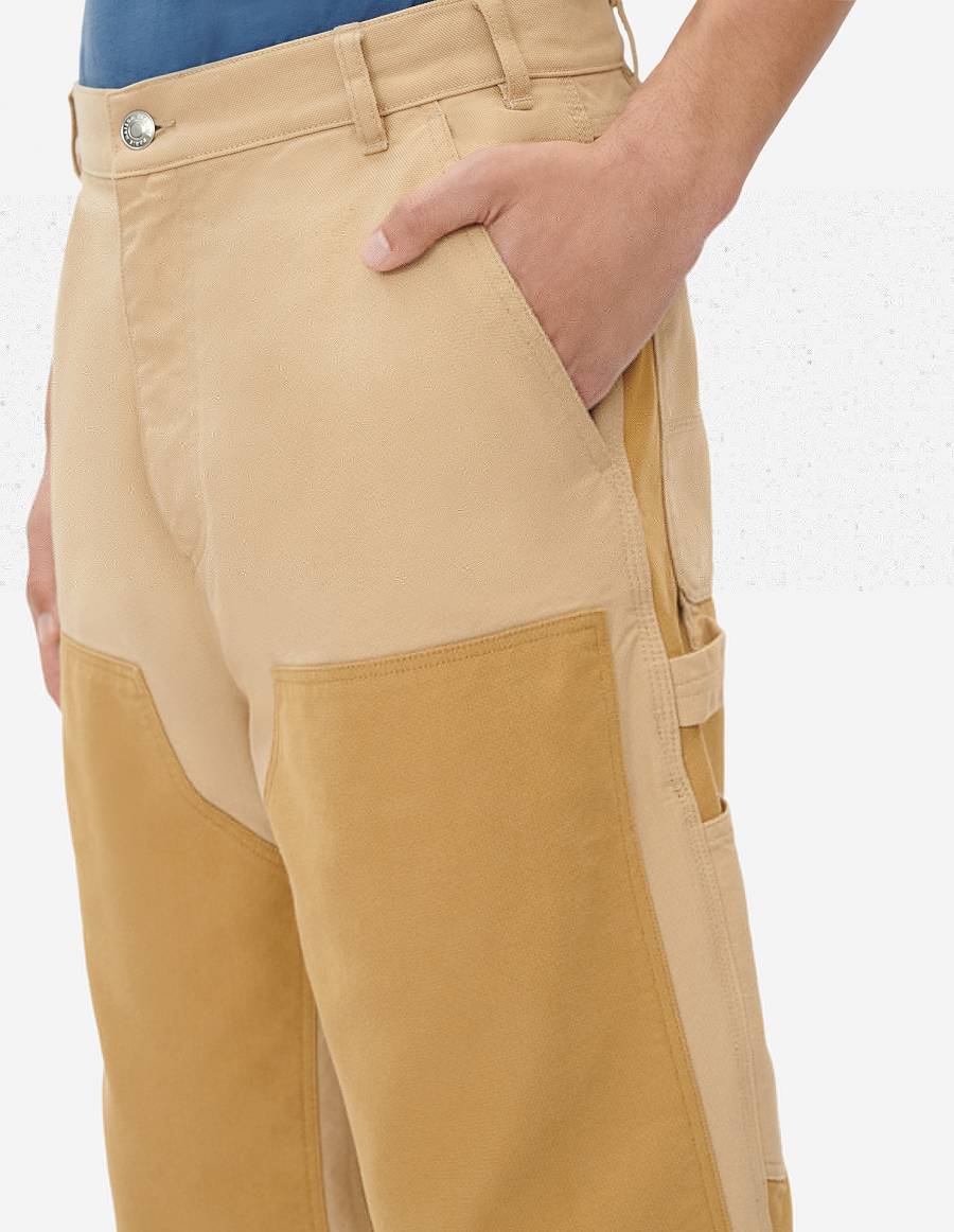 Brown Men's Maison Kitsune Japanese Pants | AU-E0352