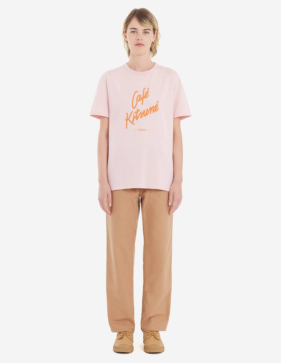 Brown Women's Maison Kitsune Cafe Workwear Pants | AU-F0886