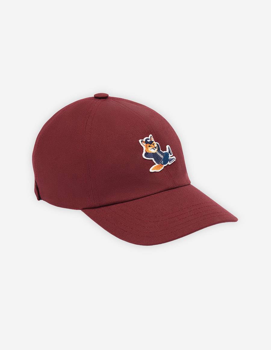 Burgundy Men\'s Maison Kitsune Dressed Fox 6p Caps | AU-S0909