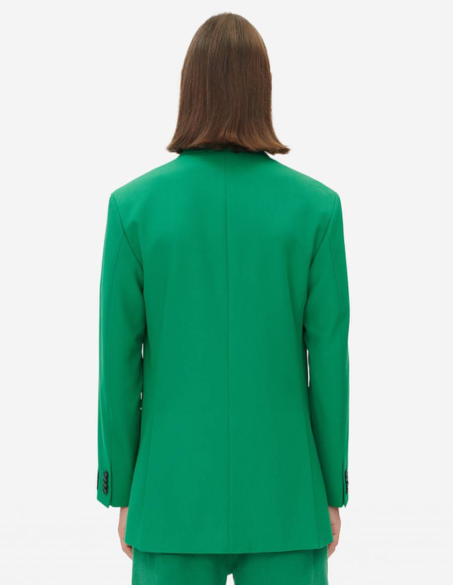 Deep Green Women's Maison Kitsune Two Buttons Jackets | AU-P0964