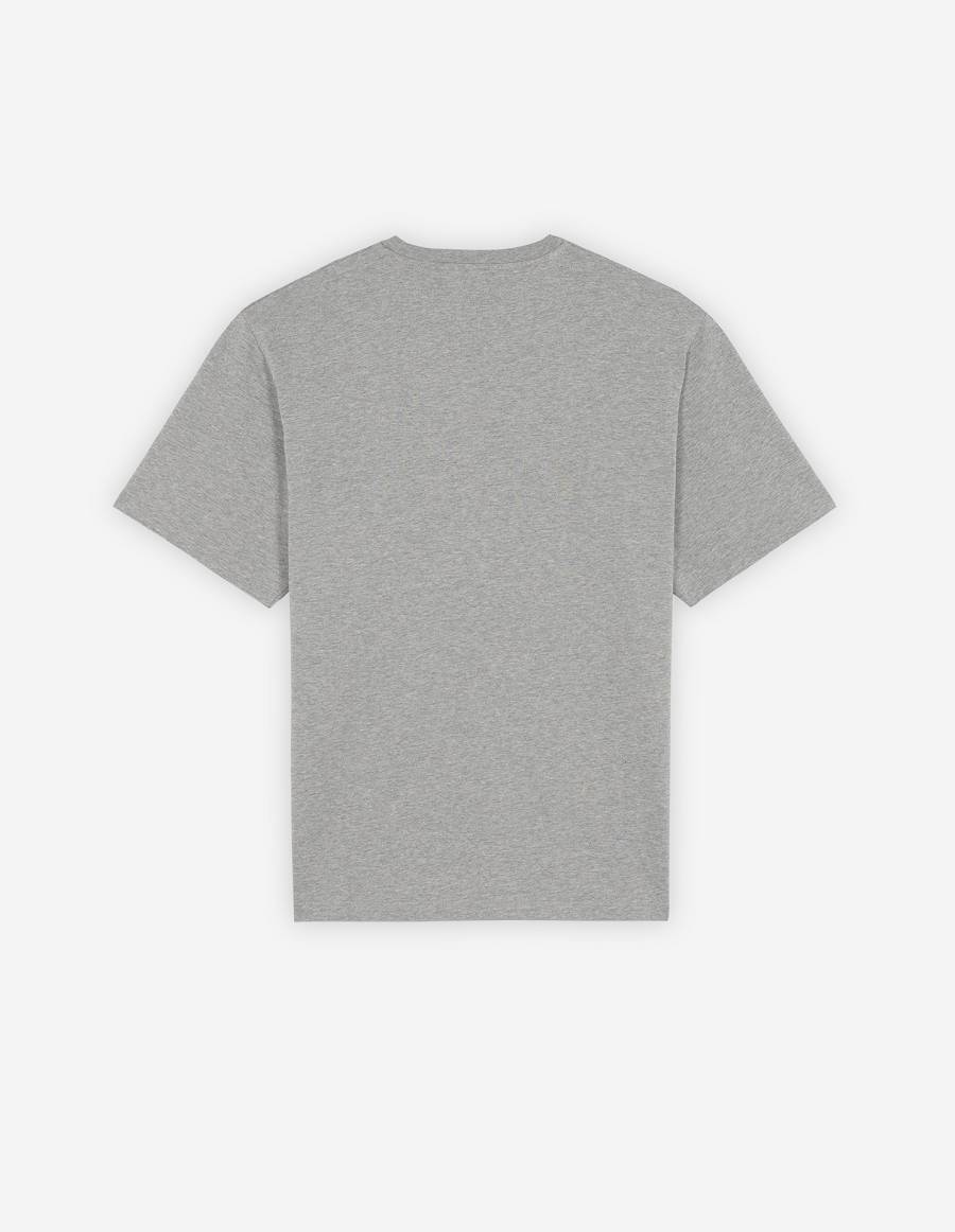 Grey Men's Maison Kitsune Bill Rebholz Handwriting Easy T Shirts | AU-H0801