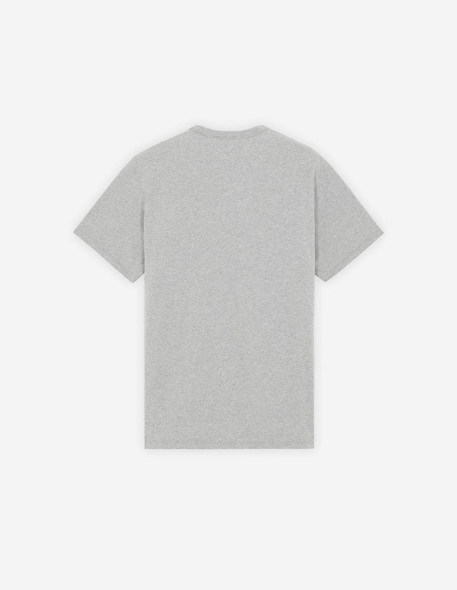 Grey Men's Maison Kitsune Grey Fox Head Patch Classic T Shirts | AU-M0475