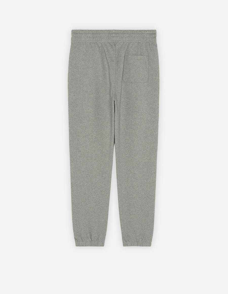 Grey Men's Maison Kitsune Navy Fox Patch Pocket Jog Pants | AU-F0625