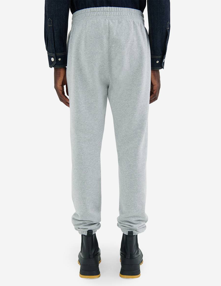 Grey Men's Maison Kitsune Rue De Richelieu Regular Jog Pants | AU-J0541