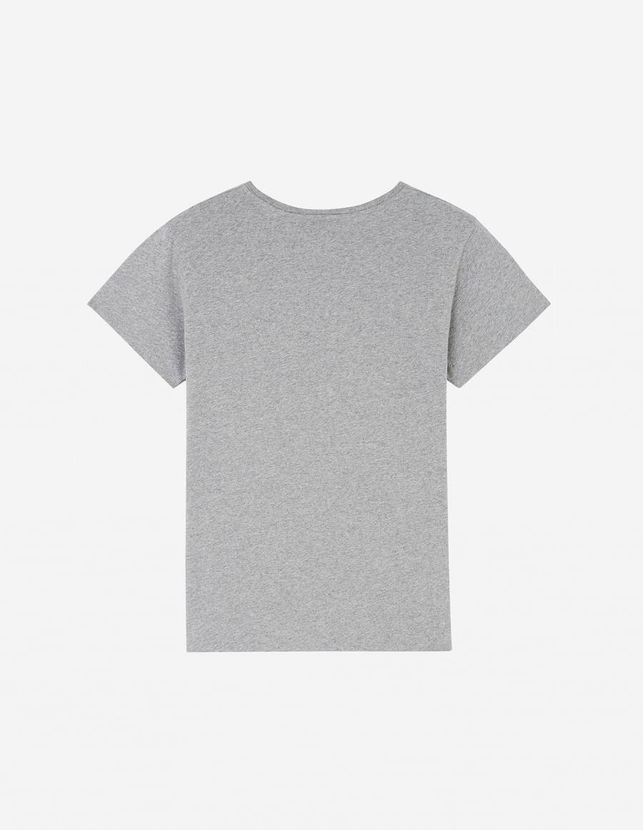 Grey Women's Maison Kitsune Palais Royal Classic T Shirts | AU-Y0933