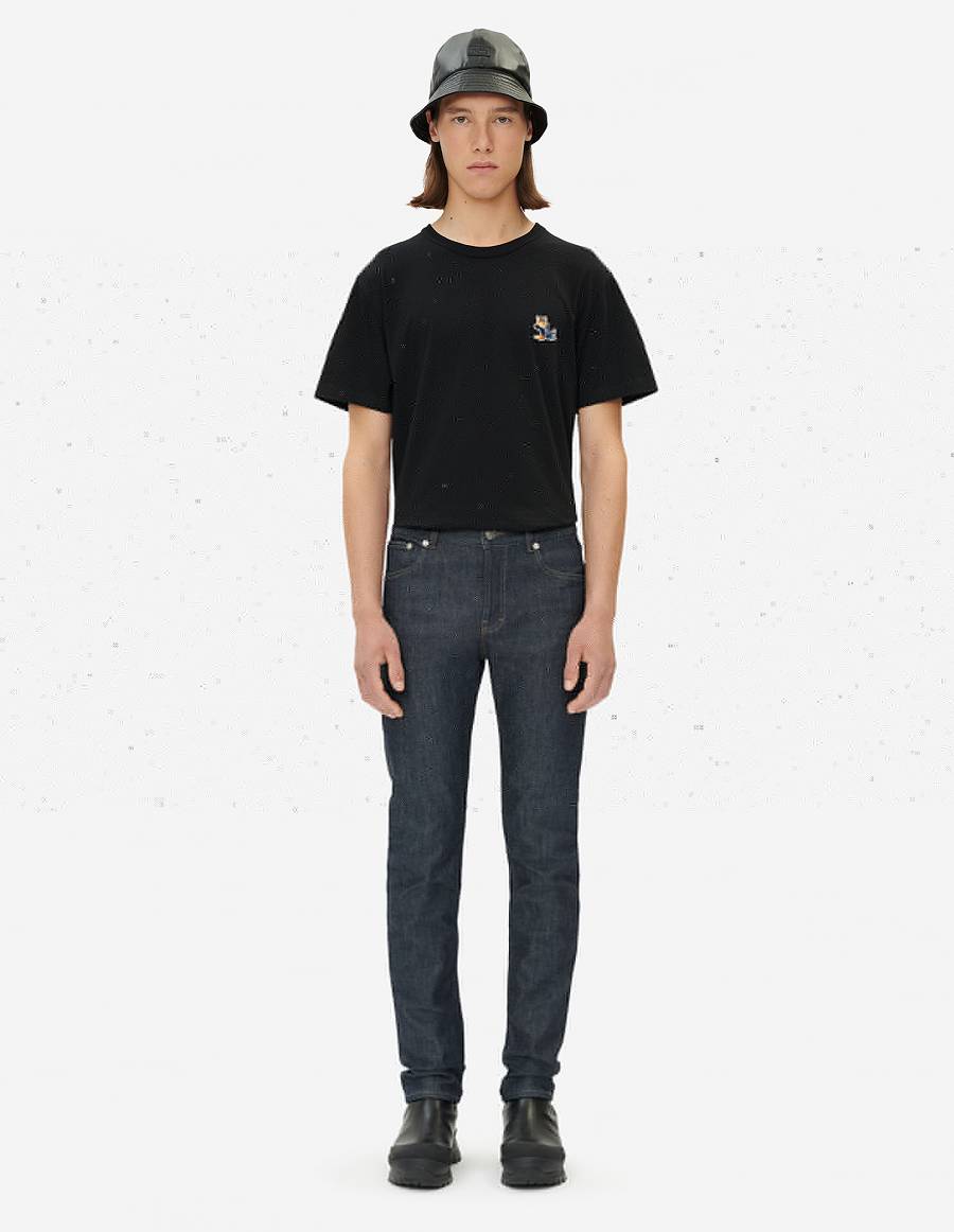 Indigo Men's Maison Kitsune Slim Fit Jeans | AU-M0718