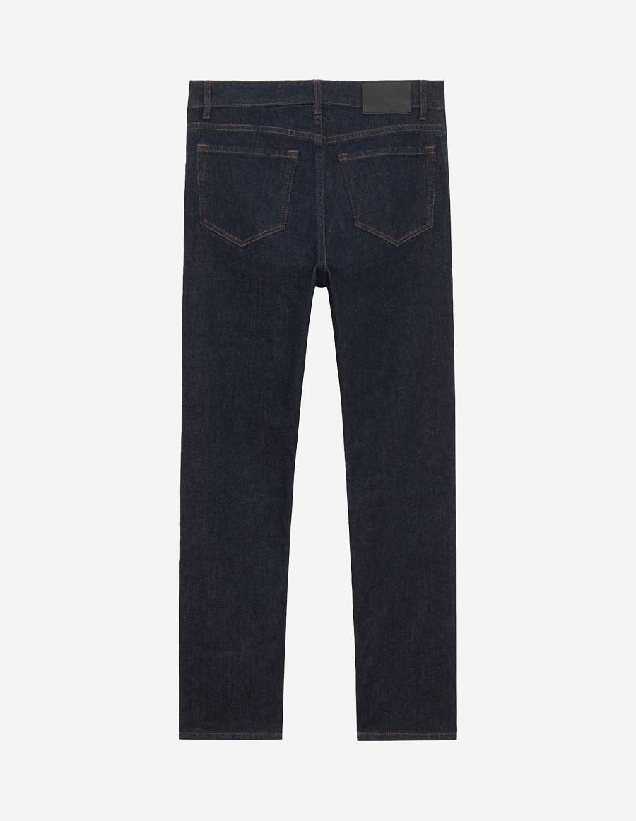 Indigo Men's Maison Kitsune Slim Fit Jeans | AU-Q0815