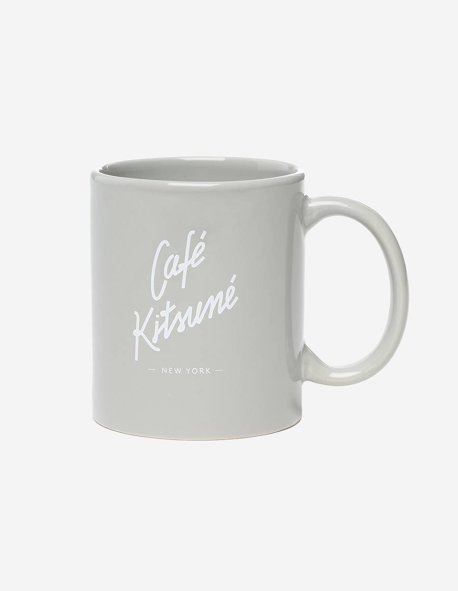 Light Grey Men\'s Maison Kitsune Cafe Kitsune New York Mug Accessories | AU-K302