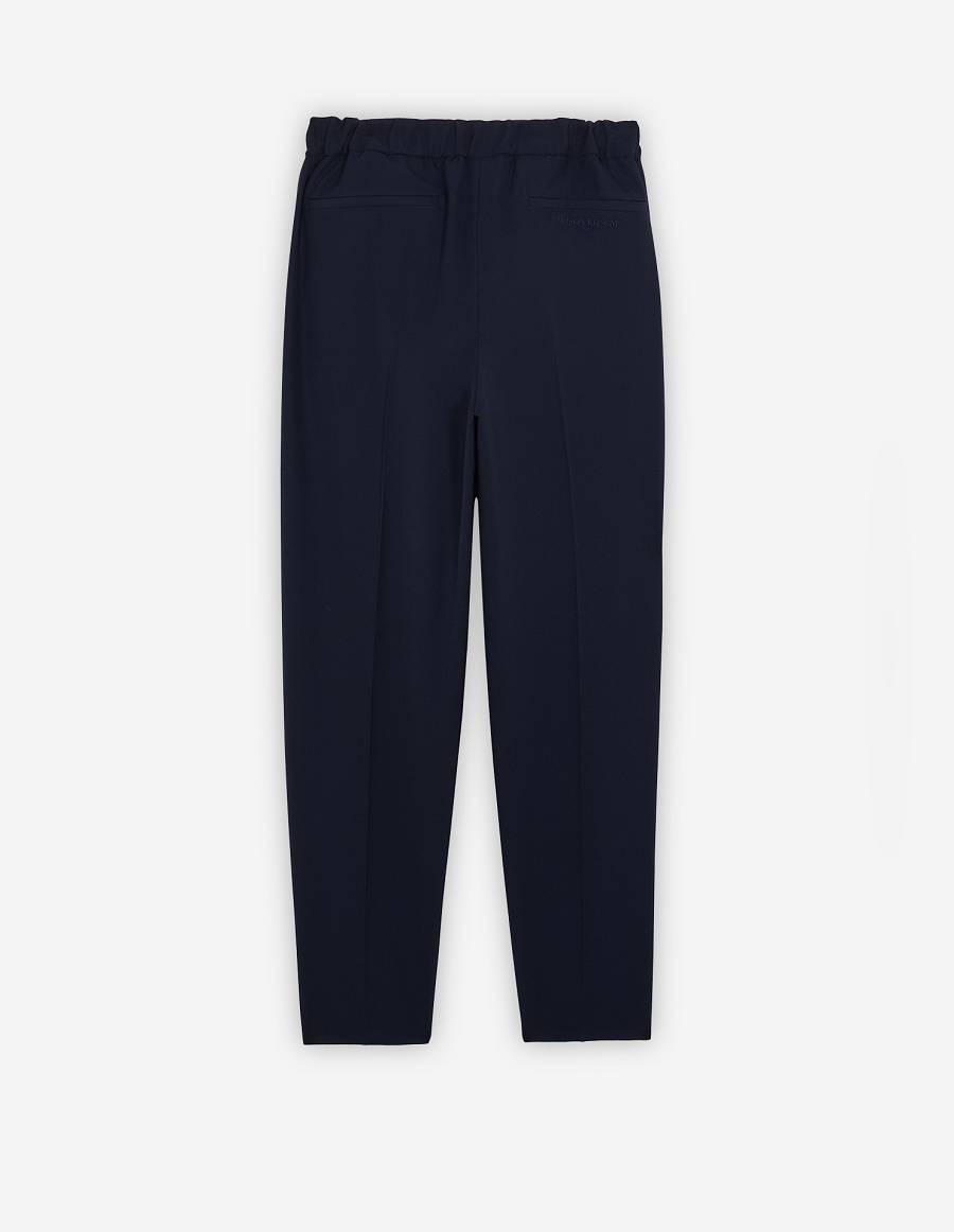 Navy Men's Maison Kitsune City Pants | AU-Q0M37