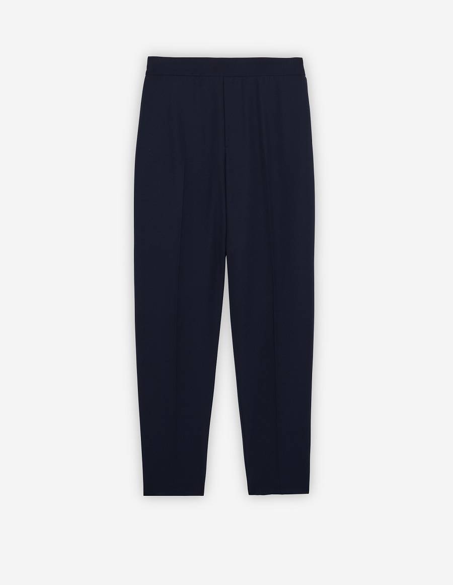 Navy Men\'s Maison Kitsune City Pants | AU-Q0M37