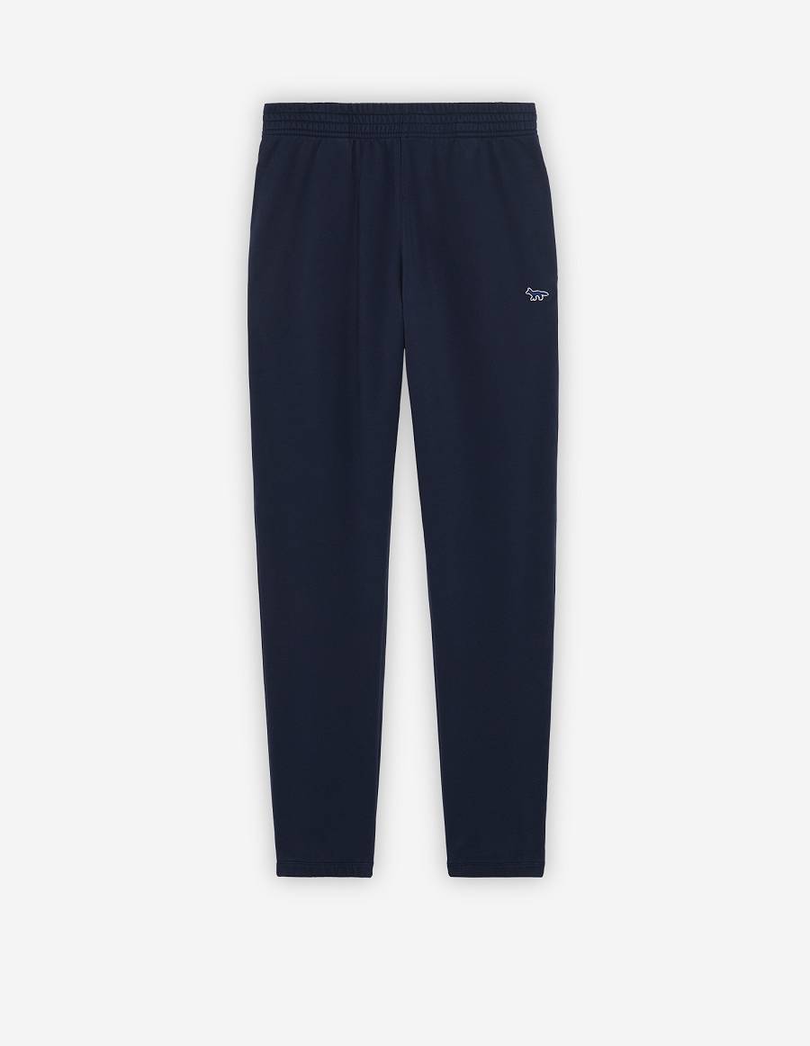 Navy Men\'s Maison Kitsune Navy Fox Patch Regular Jog Pants | AU-J0512