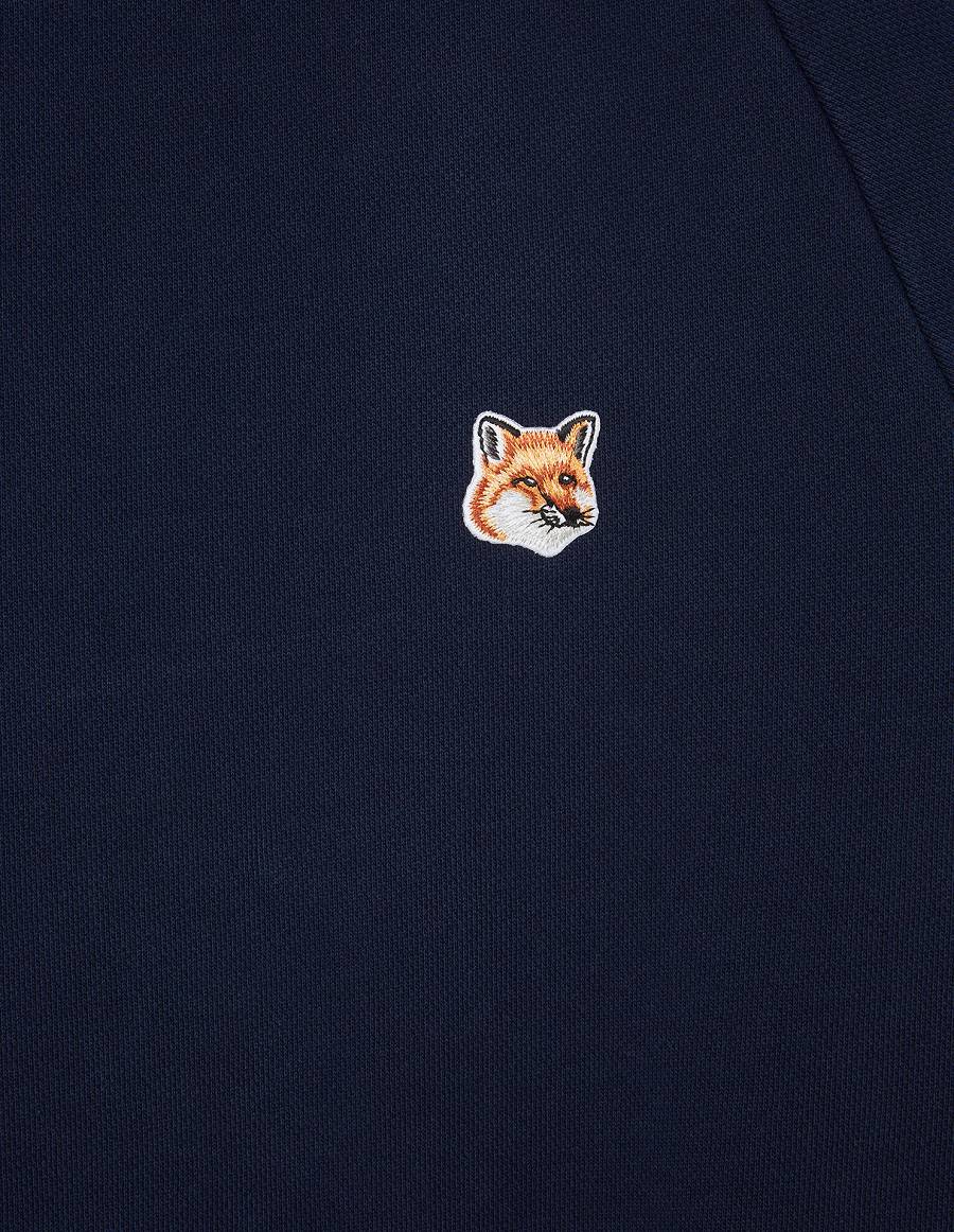 Navy Women's Maison Kitsune Fox Head Patch Adjusted Sweatshirts | AU-M0634