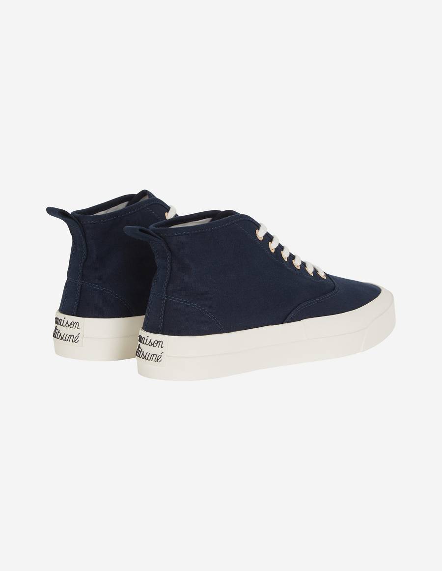 Navy Women's Maison Kitsune High-top Sneakers | AU-G0M62