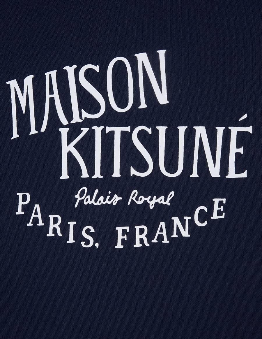 Navy Women's Maison Kitsune Palais Royal Vintage Sweatshirts | AU-C0869