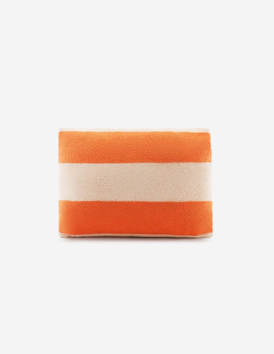 Orange Men's Maison Kitsune Striped Beach Cushion Accessories | AU-G0307