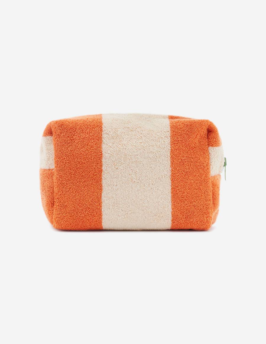 Orange Men's Maison Kitsune Striped Toiletry Accessories | AU-S0M01