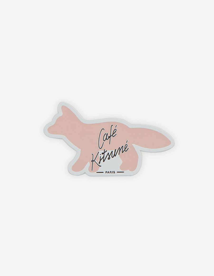 Pink Men\'s Maison Kitsune Profile Fox Cafe Kitsune Magnet Accessories | AU-G0617