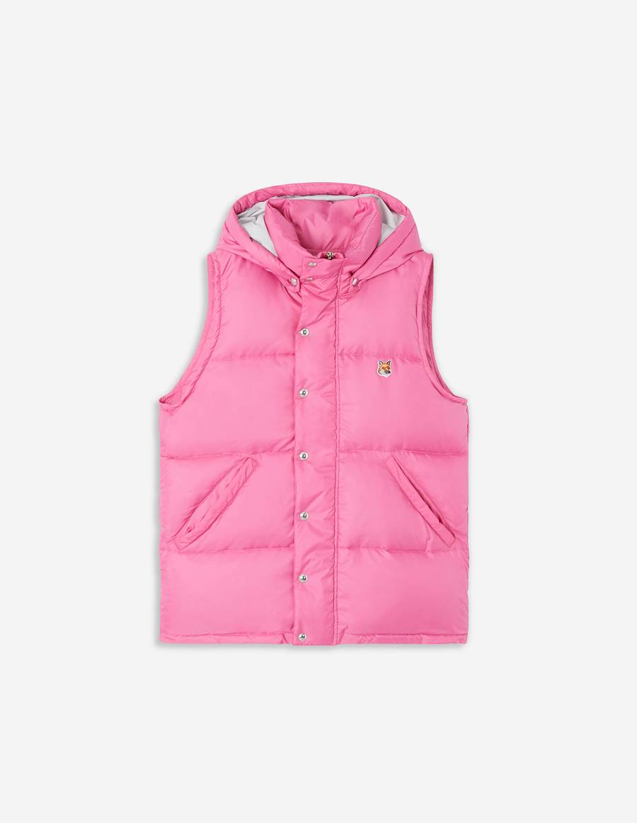 Pink Women\'s Maison Kitsune Sleeveless Down Jackets | AU-K0516