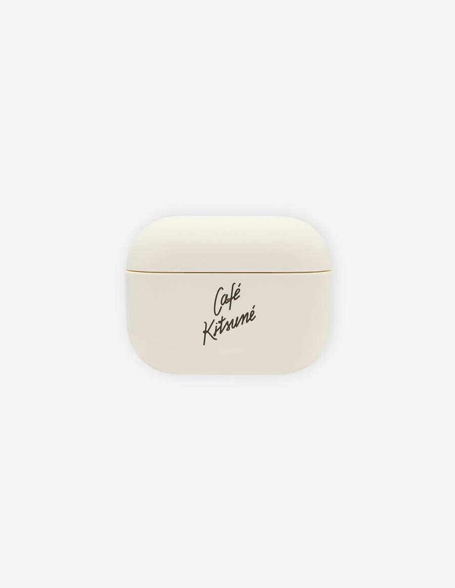 White Men\'s Maison Kitsune Cafe Kitsune Airpods Pro Case Accessories | AU-F0248