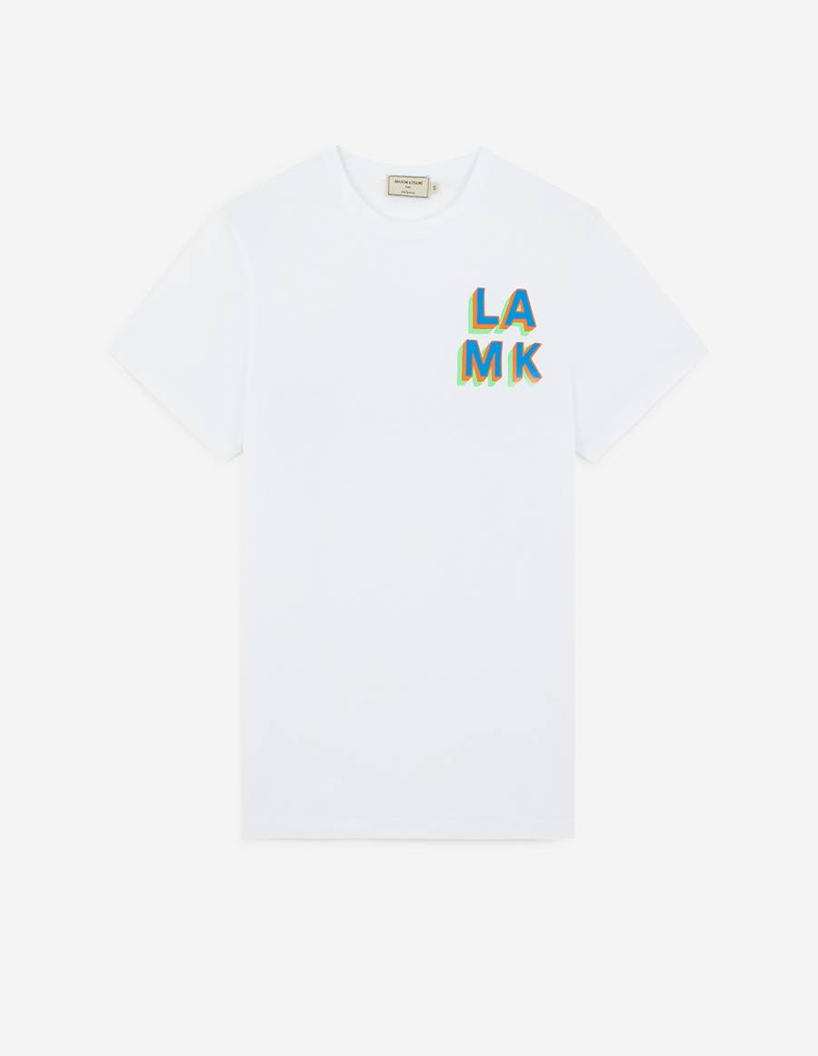 White Men\'s Maison Kitsune L.A. Ben Klevay T Shirts | AU-Z0175