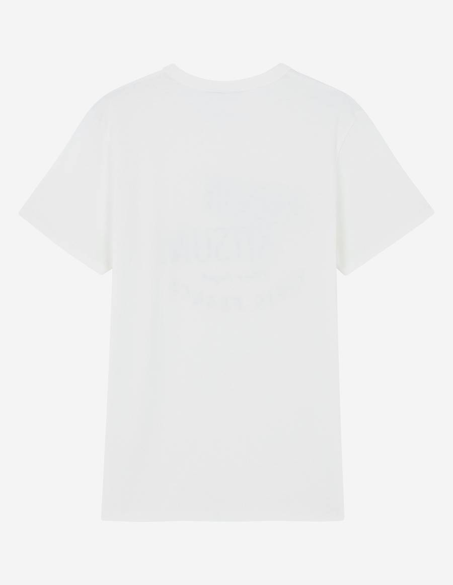 White Men's Maison Kitsune Palais Royal Classic T Shirts | AU-L0285