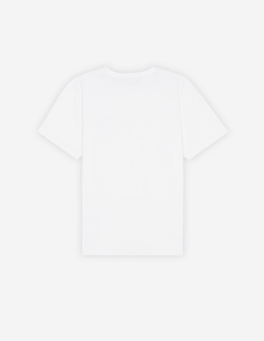 White Men's Maison Kitsune Rue De Richelieu Classic T Shirts | AU-G0820