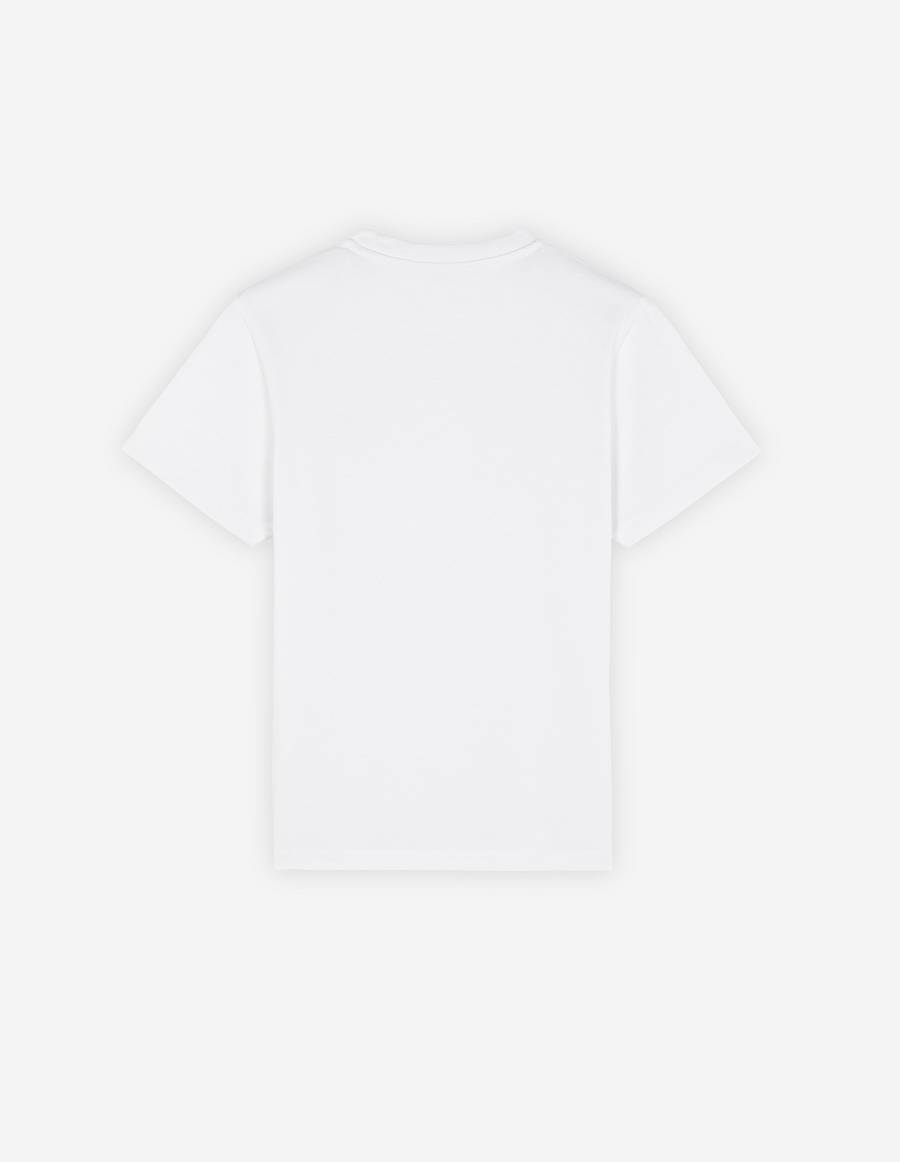 White Women's Maison Kitsune Mini Handwriting Classic T Shirts | AU-J0M35