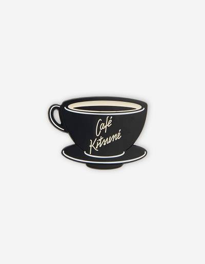 Black Men's Maison Kitsune Pins Cafe Kitsune Cup Accessories | AU-Z0320