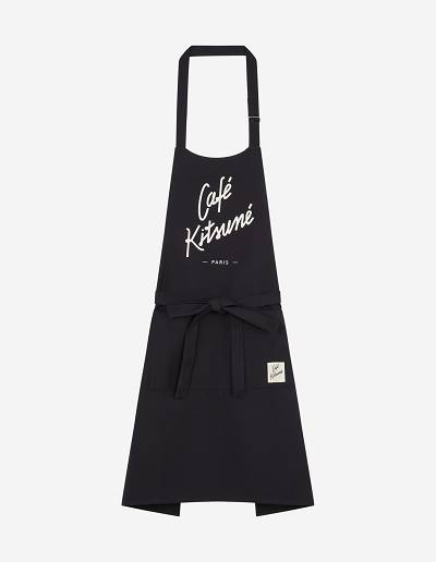 Black Women's Maison Kitsune Apron Cafe Kitsune Accessories | AU-W0M65