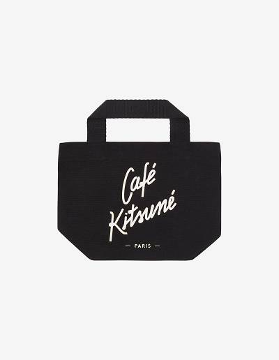 Black Women's Maison Kitsune Mini Tote Cafe Kitsune Bk Bags | AU-O1798